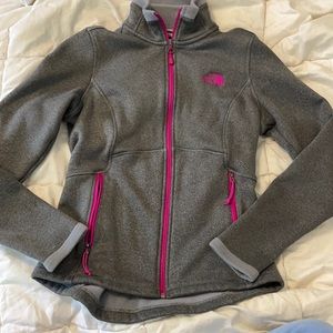 Grey The North Face zip up